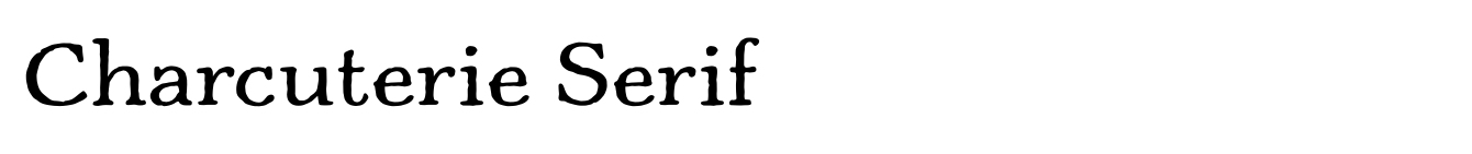 Charcuterie Serif image